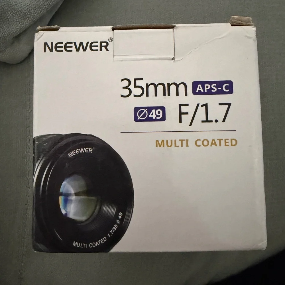 Neewer 35mm F1.7 Large Aperture APS-C Manual Focus Prime Fixed Lens